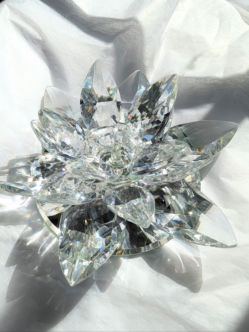 Crystal Flower Candle Holder